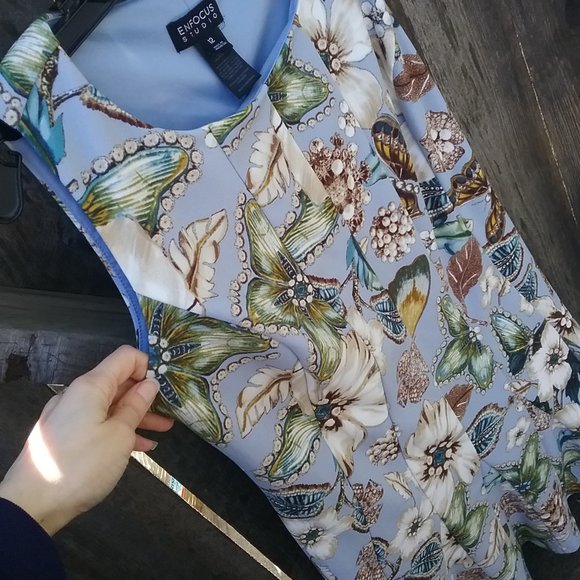 Butterfly & Jewel Print Dress - Size 12 For susloomi - Picture 4 of 13